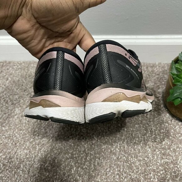 ASICS Women's Shoes Size 9.5 GEL-KAYANO 27 Black Ginger Peach Running Sneakers - Picture 6 of 11